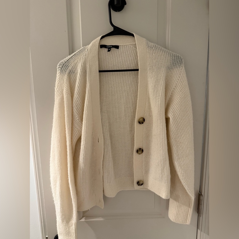 Baby Alpaca-Wool Cropped Cardigan